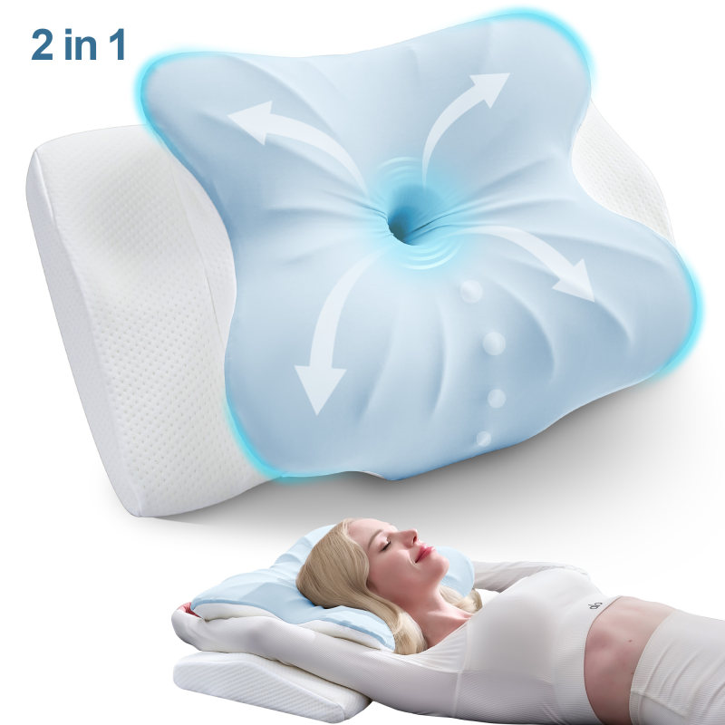 BDEUS Cervical Memory Foam Pillow Queen Size